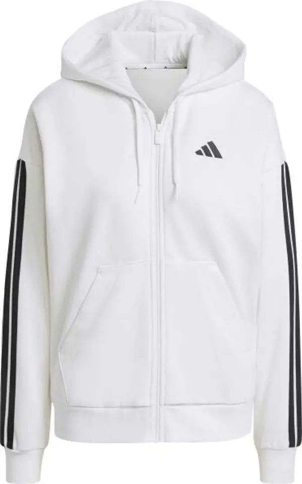 adidas adidas ESSENTIALS 3-STRIPES HOODIE Дамски суитшърт, бяло, размер