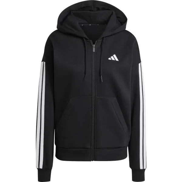 adidas adidas ESSENTIALS 3-STRIPES HOODIE Дамски суитшърт, черно, размер