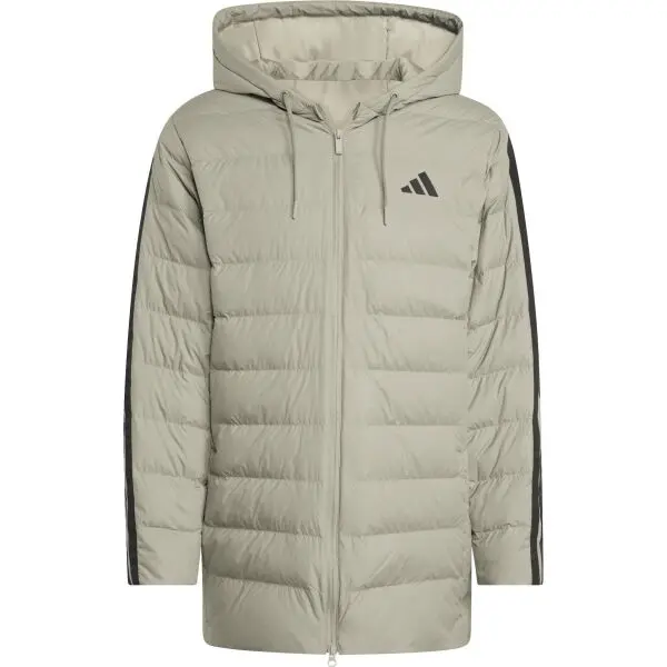 Adidas adidas ESSENTIALS 3-STRIPES LD HD PA Мъжко яке-парка, бежово, размер