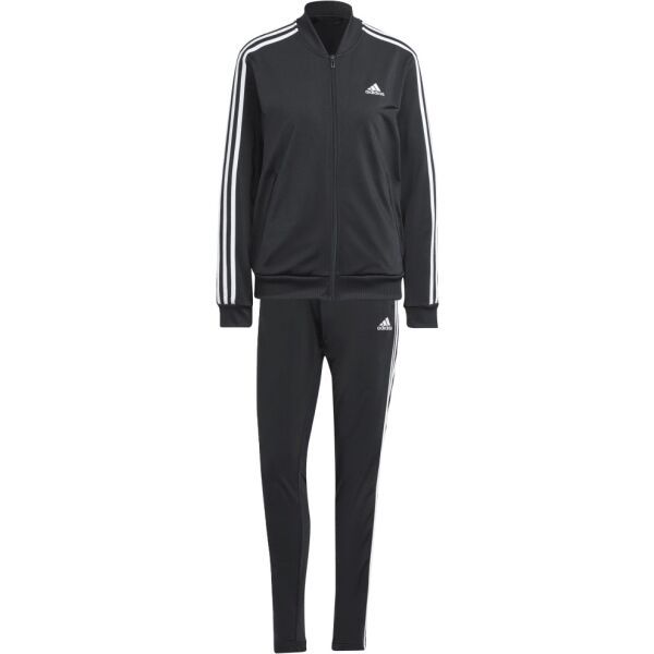 adidas adidas ESSENTIALS 3-STRIPES TRACKSUIT Дамски спортен екип, черно, размер