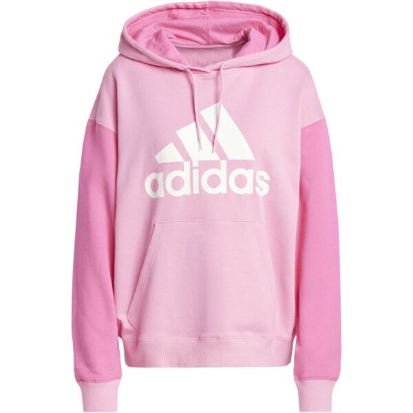 adidas adidas ESSENTIALS BIG LOGO OVERSIZED FRENCH TERRY HOODIE Дамски суитшърт, розово, размер