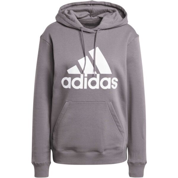 adidas adidas ESSENTIALS BIG LOGO REGULAR FLEECE HOODIE Дамски суитшърт, кафяво, размер