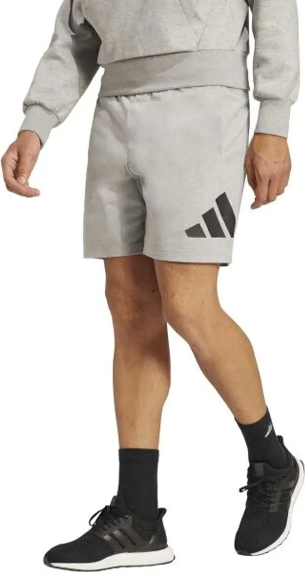 adidas adidas ESSENTIALS BIG LOGO  SHORTS Мъжки къси панталони, сиво, размер XXL