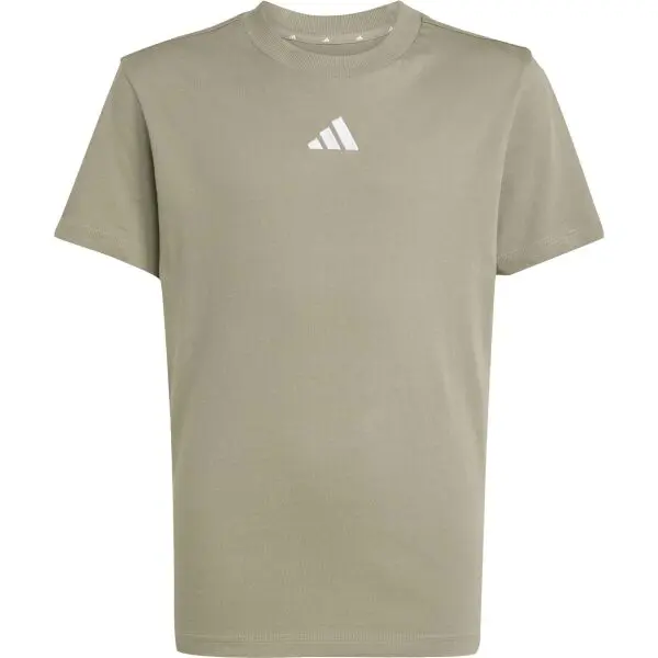 Adidas adidas ESSENTIALS BIG LOGO T-SHIRT Юношеска тениска, khaki, размер