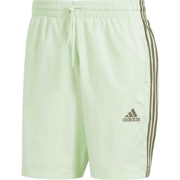 adidas adidas ESSENTIALS CHELSEA 3-STRIPES Мъжки къси панталони, светло-зелено, размер
