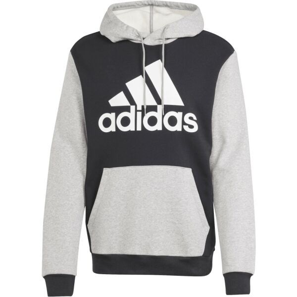 adidas adidas ESSENTIALS FLEECE BIG LOGO HOODIE Мъжки суитшърт, черно, размер