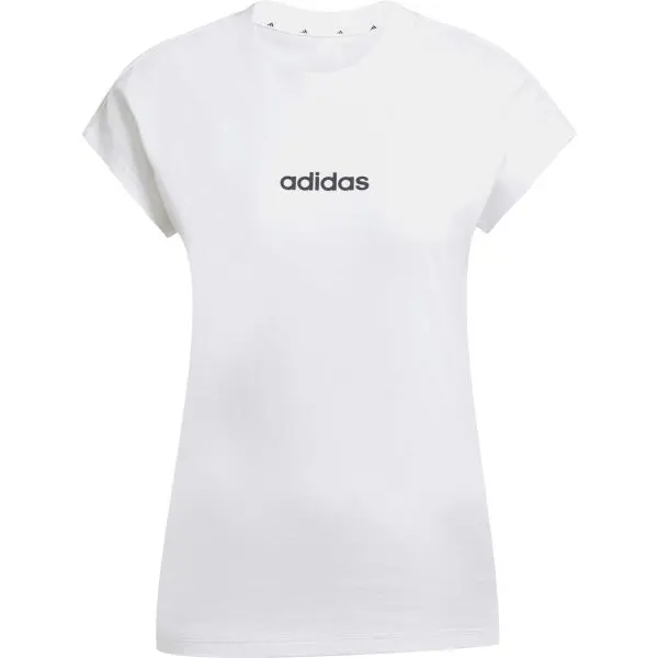 Adidas adidas ESSENTIALS LINEAR SINGLE Дамска тениска, бяло, размер XXL