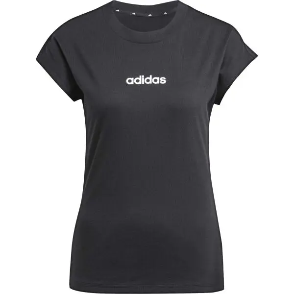 adidas adidas ESSENTIALS LINEAR SINGLE Дамска тениска, черно, размер