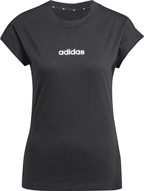 adidas adidas ESSENTIALS LINEAR SINGLE Дамска тениска, черно, размер XXL