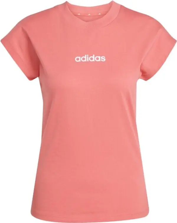 adidas adidas ESSENTIALS LINEAR SINGLE Дамска тениска, цвят сьомга, размер