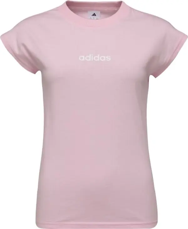 adidas adidas ESSENTIALS LINEAR SINGLE Дамска тениска, розово, размер