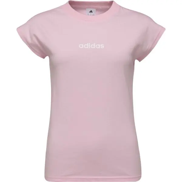adidas adidas ESSENTIALS LINEAR SINGLE Дамска тениска, розово, размер