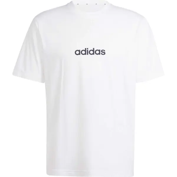 Adidas adidas ESSENTIALS LINEAR SINGLE JERSEY Мъжка тениска, бяло, размер XXL