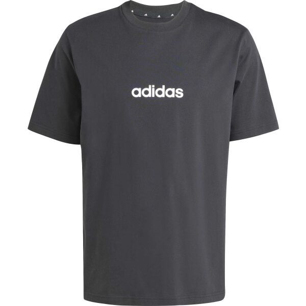 adidas adidas ESSENTIALS LINEAR SINGLE JERSEY Мъжка тениска, черно, размер