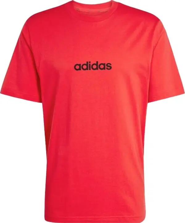 adidas adidas ESSENTIALS LINEAR SINGLE JERSEY Мъжка тениска, червено, размер XXL