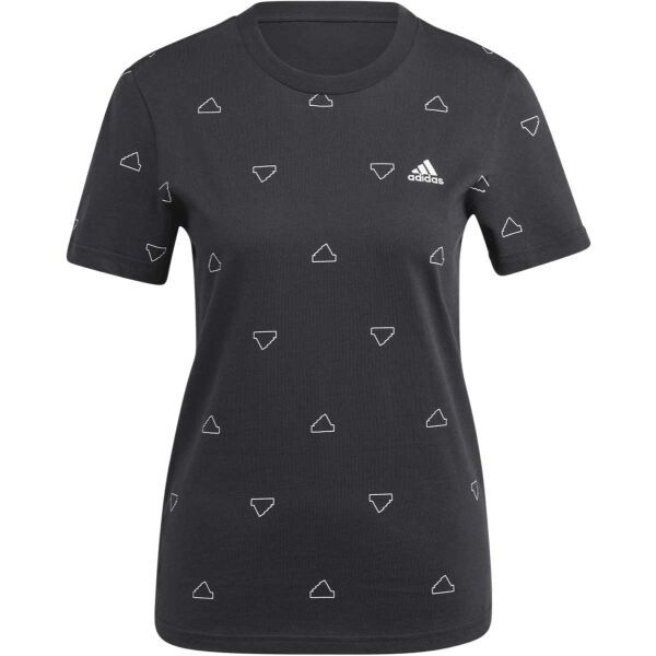 adidas adidas ESSENTIALS MONOGRAM SLIM GRAPHIC TEE Дамска тениска, черно, размер