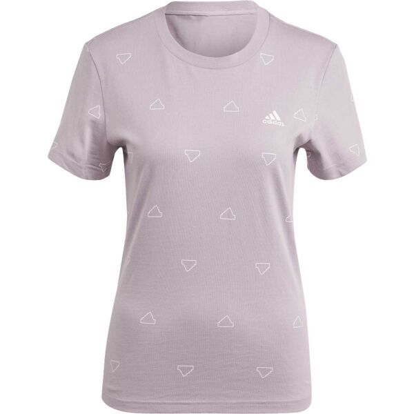 adidas adidas ESSENTIALS MONOGRAM SLIM GRAPHIC TEE Дамска тениска, лилаво, размер