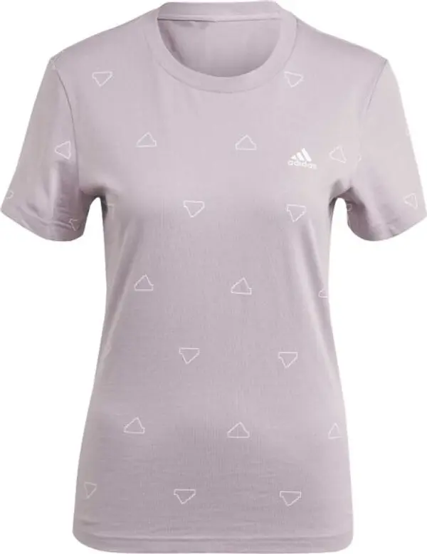 adidas adidas ESSENTIALS MONOGRAM SLIM GRAPHIC TEE Дамска тениска, лилаво, размер