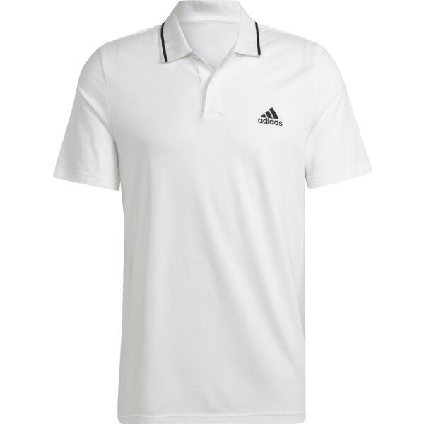 adidas adidas ESSENTIALS PIQUÉ SMALL LOGO Мъжка тениска, бяло, размер