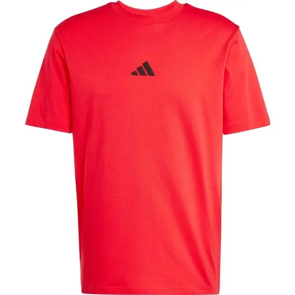 adidas adidas ESSENTIALS SMALL LOGO Мъжка тениска, червено, размер