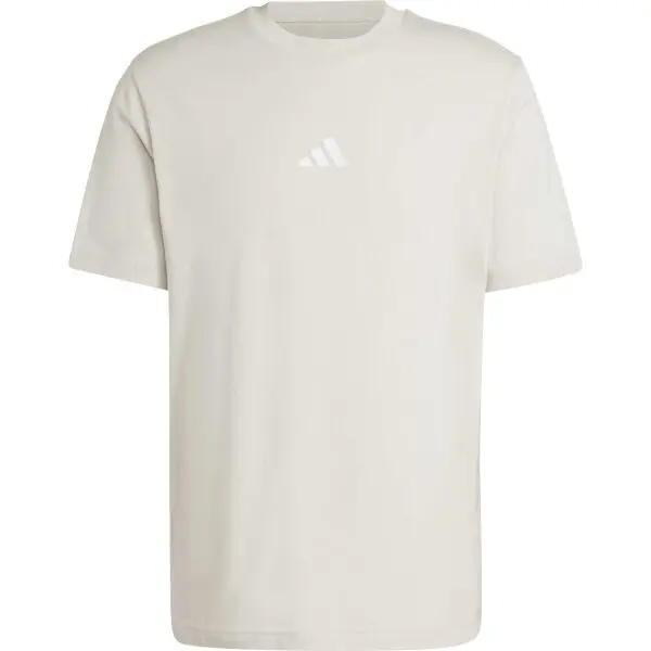 adidas adidas ESSENTIALS SMALL LOGO TEE Мъжка тениска, бежово, размер XXL