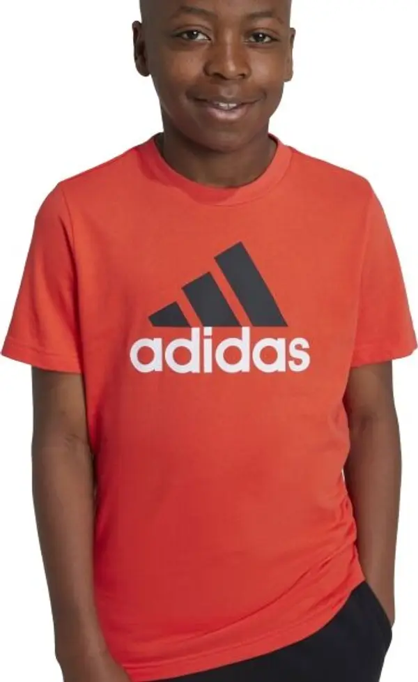 adidas adidas ESSENTIALS TWO-COLOR BIG LOGO Юношеска  тениска, червено, размер