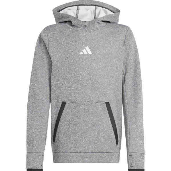 adidas adidas FLEECE KIDS SWEATSHIRT Детски суитшърт, сиво, размер