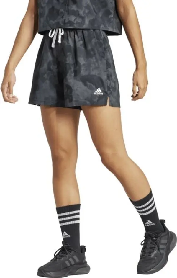 adidas adidas FLORAL GRAPHIC WOVEN SHORTS Дамски шорти, черно, размер