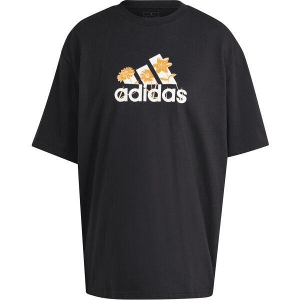 adidas adidas FLOWER PACK BADGE OF SPORT TEE Дамска тениска, черно, размер