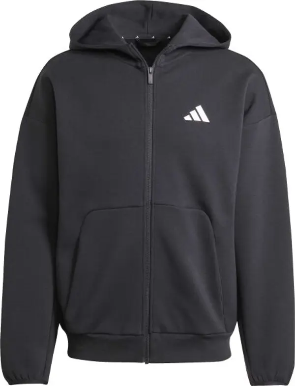 adidas adidas FUTURE ICONS 3-STRIPES FULL ZIP HOODIE Мъжки суитшърт, черно, размер