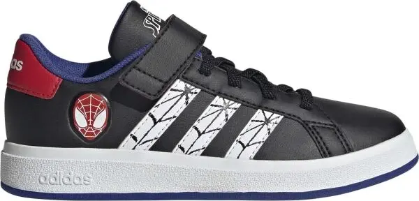 Adidas adidas GRAND COURT SPIDER-MAN EL K Детски обувки за свободното време, черно, размер 39 1/3