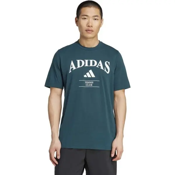 adidas adidas HERITAGE TNS G TEE Мъжка тениска, тъмнозелено, размер