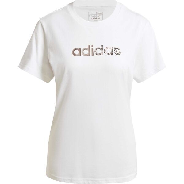 adidas adidas HOLIDAY GRAPHIC TEE Дамска тениска, бяло, размер