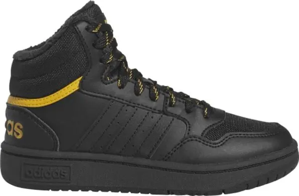 adidas adidas HOOPS 3.0 MID K Момчешки високи кецове, черно, размер