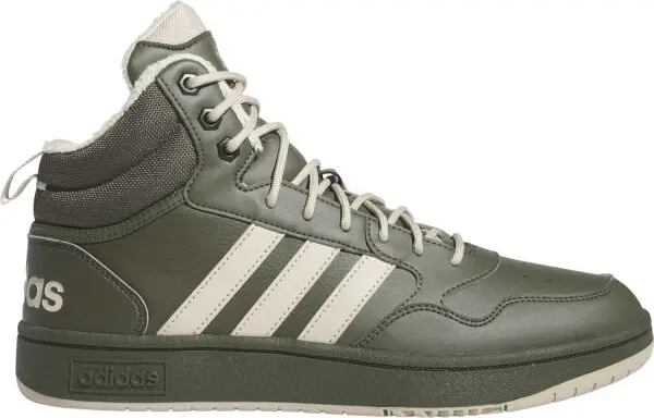 adidas adidas HOOPS 3.0 MID WTR Мъжки кецове, тъмнозелено, размер 44