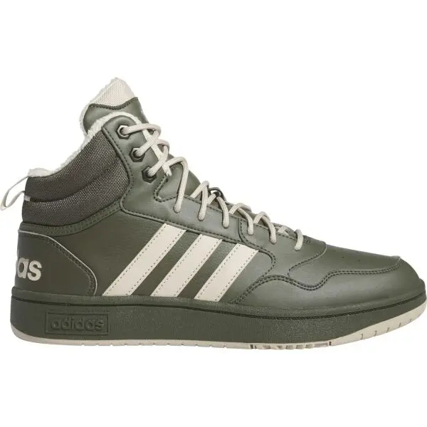 adidas adidas HOOPS 3.0 MID WTR Мъжки кецове, тъмнозелено, размер 46 2/3