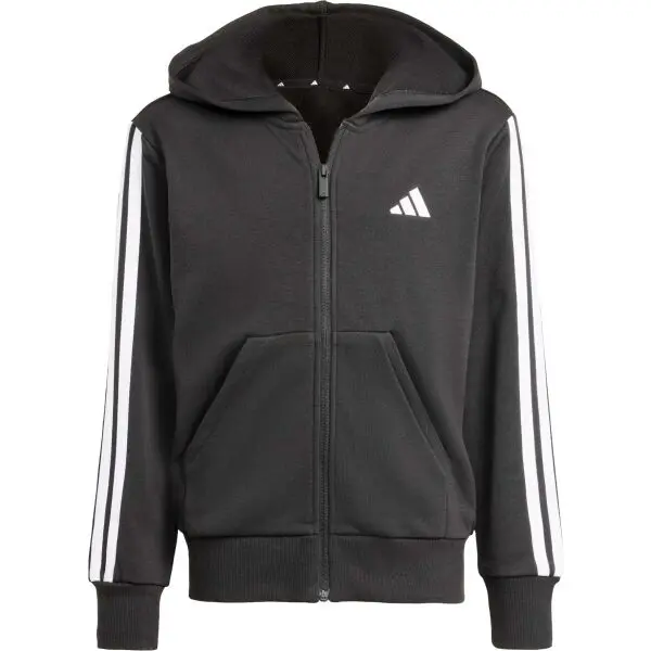 adidas adidas JG 3-STRIPES FZ HD 280 Момичешки суичър, черно, размер