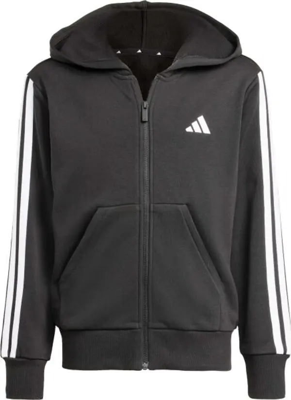 adidas adidas JG 3-STRIPES FZ HD 280 Момичешки суичър, черно, размер