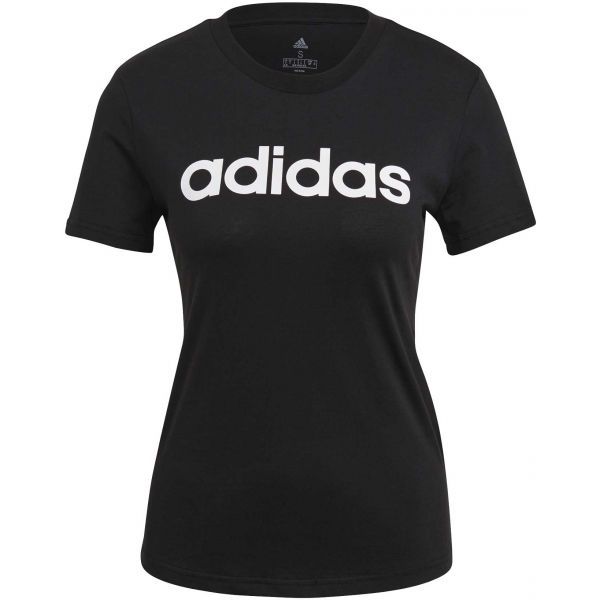 adidas adidas LIN T Дамска тениска, черно, размер