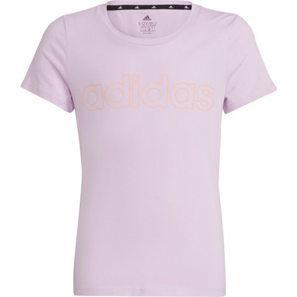 adidas adidas LIN T Тениска  за момичета, розово, размер