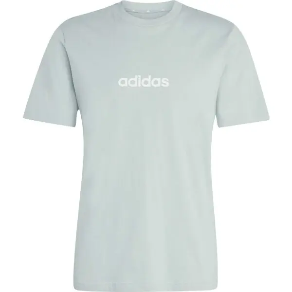adidas adidas LINEAR SJ TEE M Мъжка тениска, светло-зелено, размер