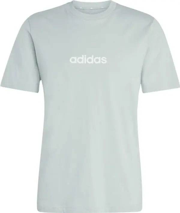 adidas adidas LINEAR SJ TEE M Мъжка тениска, светло-зелено, размер