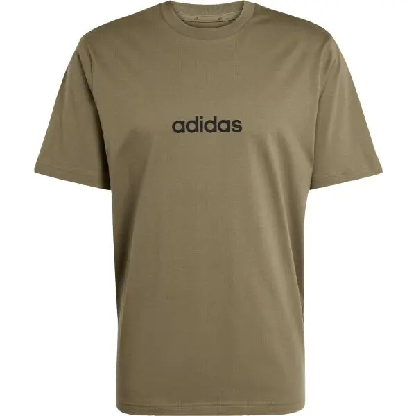 adidas adidas LINEAR SJ TEE Мъжка тениска, khaki, размер