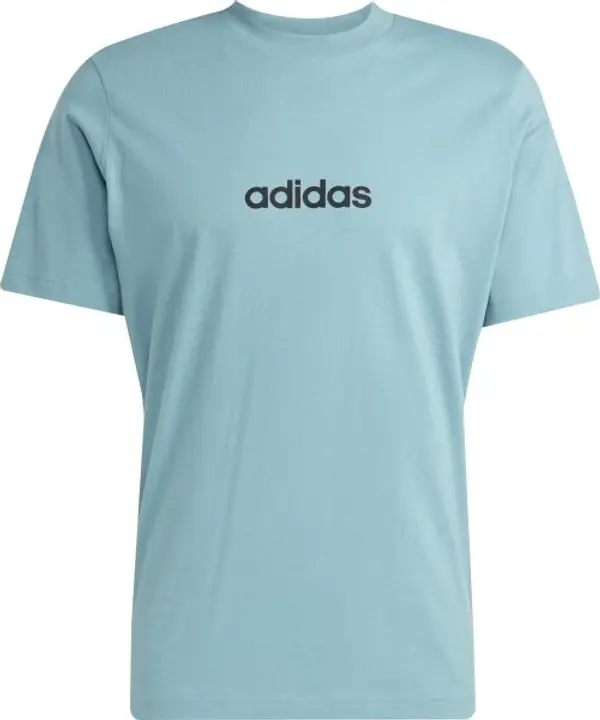 adidas adidas LINEAR SJ TEE Мъжка тениска, тюркоазено, размер