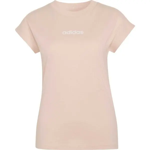 Adidas adidas LINEAR SJ TEE W Дамска тениска, цвят сьомга, размер