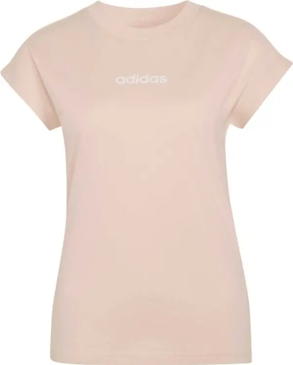 Adidas adidas LINEAR SJ TEE W Дамска тениска, цвят сьомга, размер