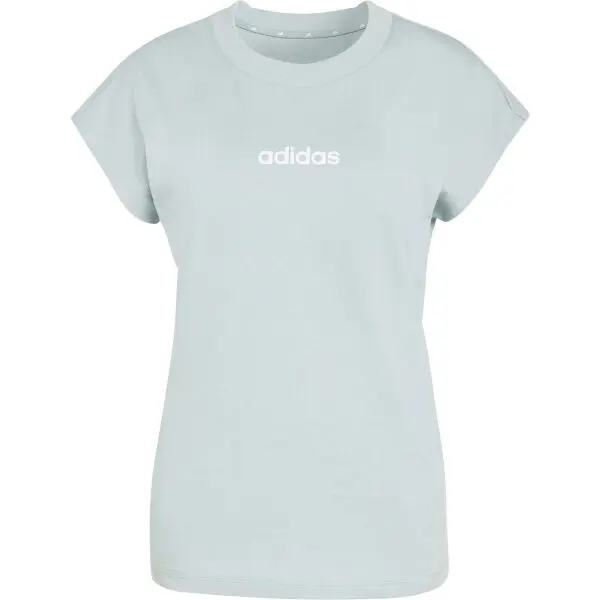 adidas adidas LINEAR SJ TEE W Дамска тениска, светло-зелено, размер