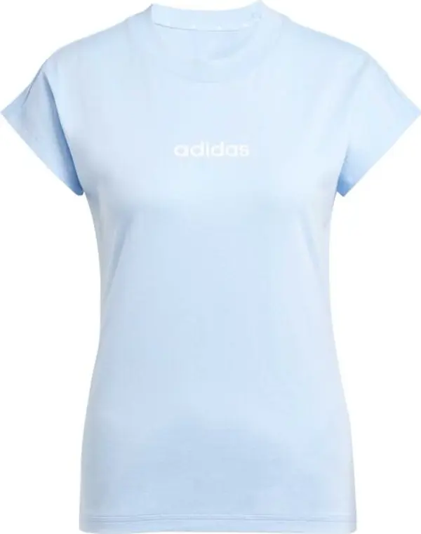 adidas adidas LINEAR SJ TEE W Дамска тениска, светлосиньо, размер