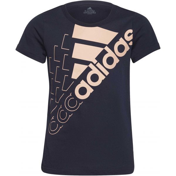 adidas adidas LOGO T1 Тениска за момичета, тъмносин, размер