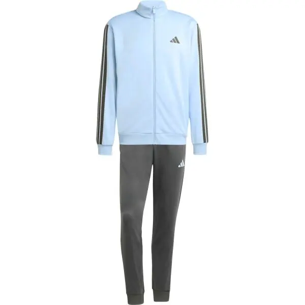 adidas adidas M 3 STRIPES FT TT TRACKSUITS Мъжки анцуг, светлосиньо, размер